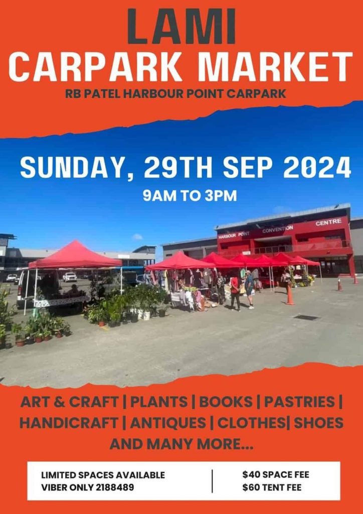 A poster of the Lami Harbour Point Market Day